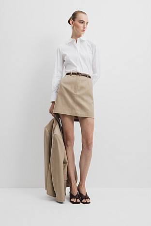 Stretch Slim Fit Poplin Shirt | Country Road