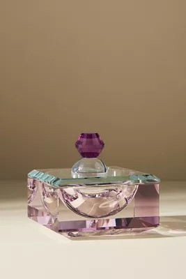Cut Glass Lidded Trinket Box | Anthropologie (US)