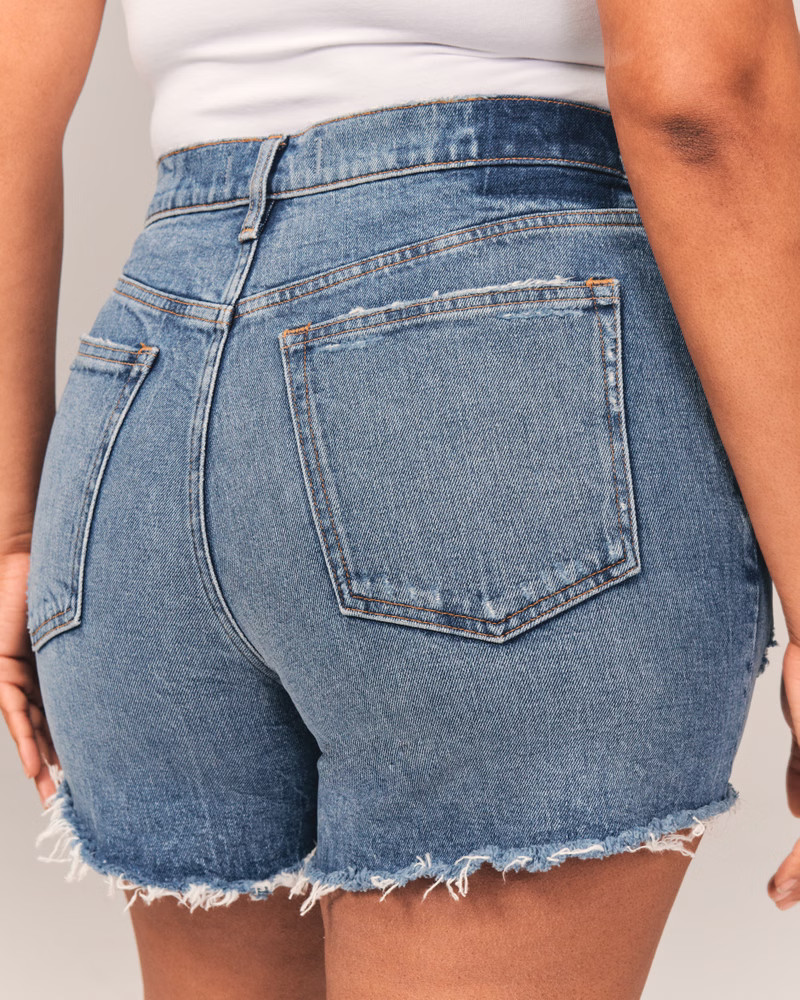 High Rise 4 Inch Mom Shorts | Abercrombie & Fitch (US)