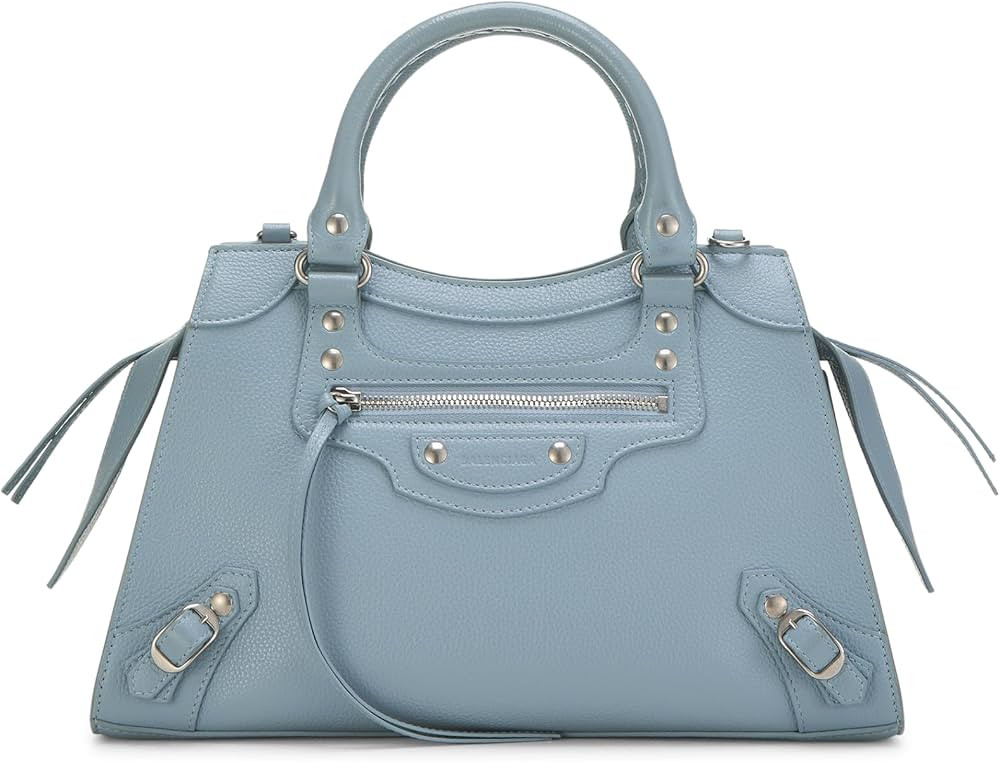 Amazon.com: Balenciaga, Pre-loved Blue Grained Calfskin Neo Classic City Bag Small, Blue : Amazon... | Amazon (US)