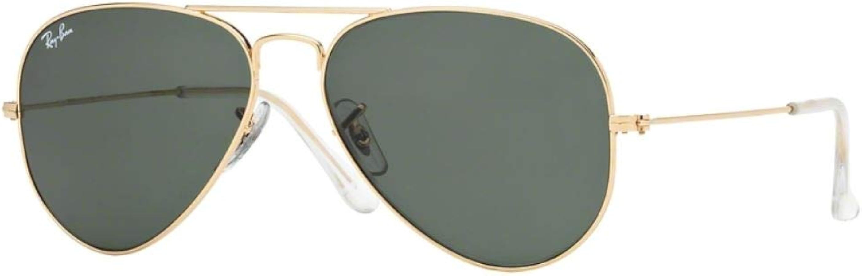 Ray-Ban RB3025 Metal Aviator Sunglasses For Men For Women + BUNDLE with Designer iWear Eyewear Ca... | Amazon (US)