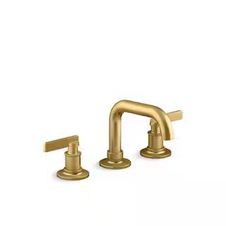 Castia By Studio McGee 8 in. Widespread Double-Handle Bathroom Sink Faucet 1.2 GPM in Vibrant Bru... | The Home Depot