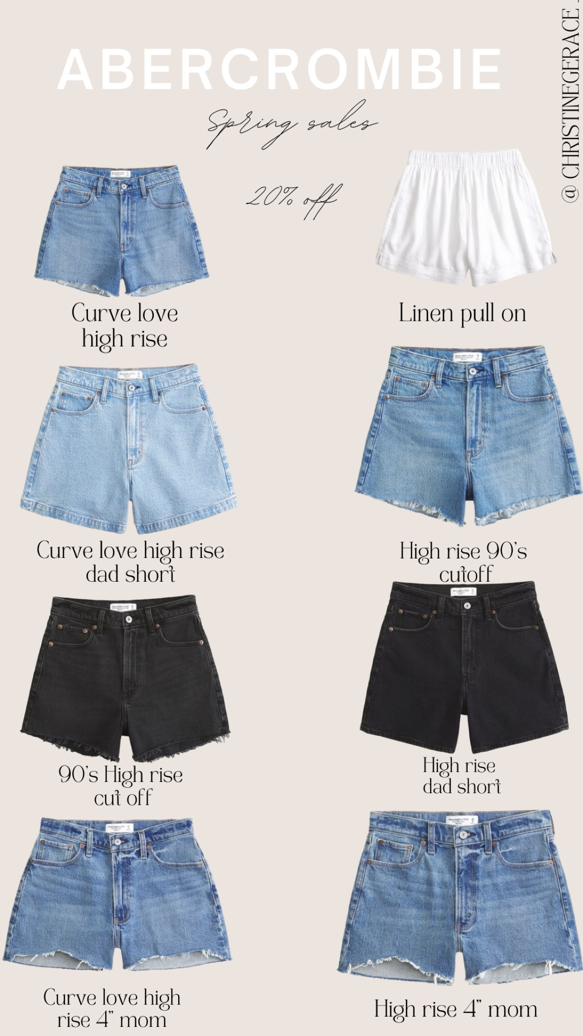 Abercrombie Shorts on sale ! 20% off right now 🤍🤍 perfect for spring break & vacations ! 


#LTKSpringSale #LTKstyletip #LTKsalealert