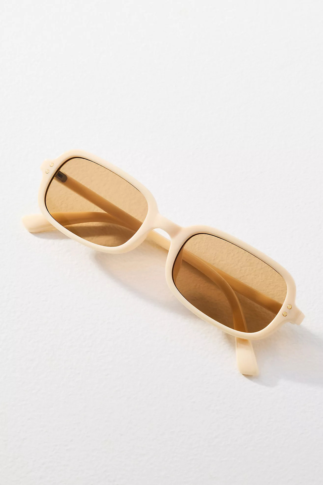 I-SEA Skinny Rectangle Tortoiseshell Sunglasses | Anthropologie (US)