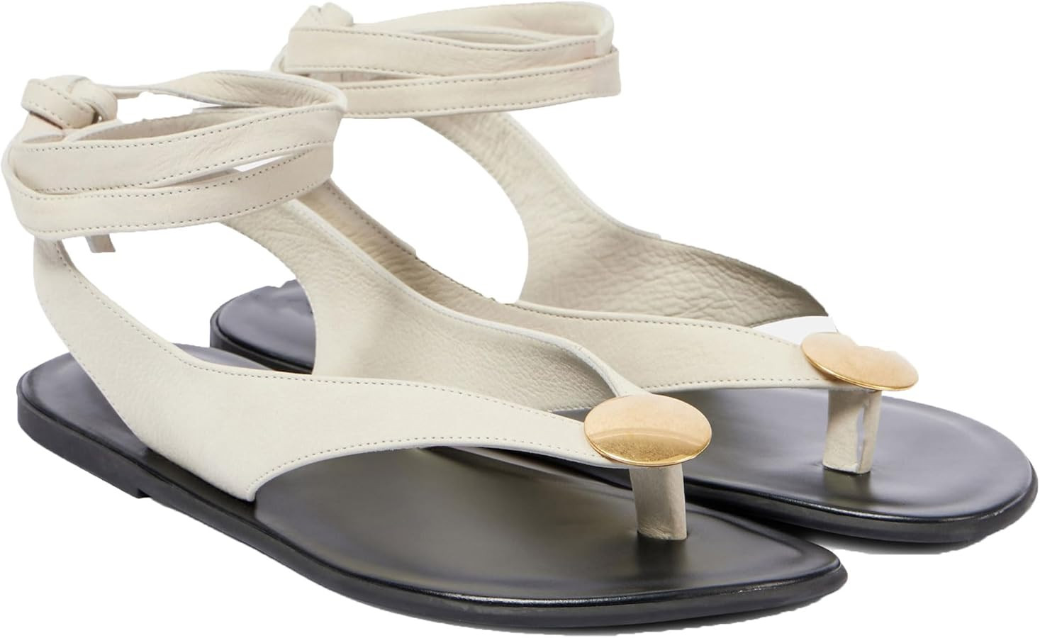 Suede Flat Sandals for Women Cute Ankle Strappy Thong Sandals Ladies Summer Dress Flip Flops with... | Amazon (US)