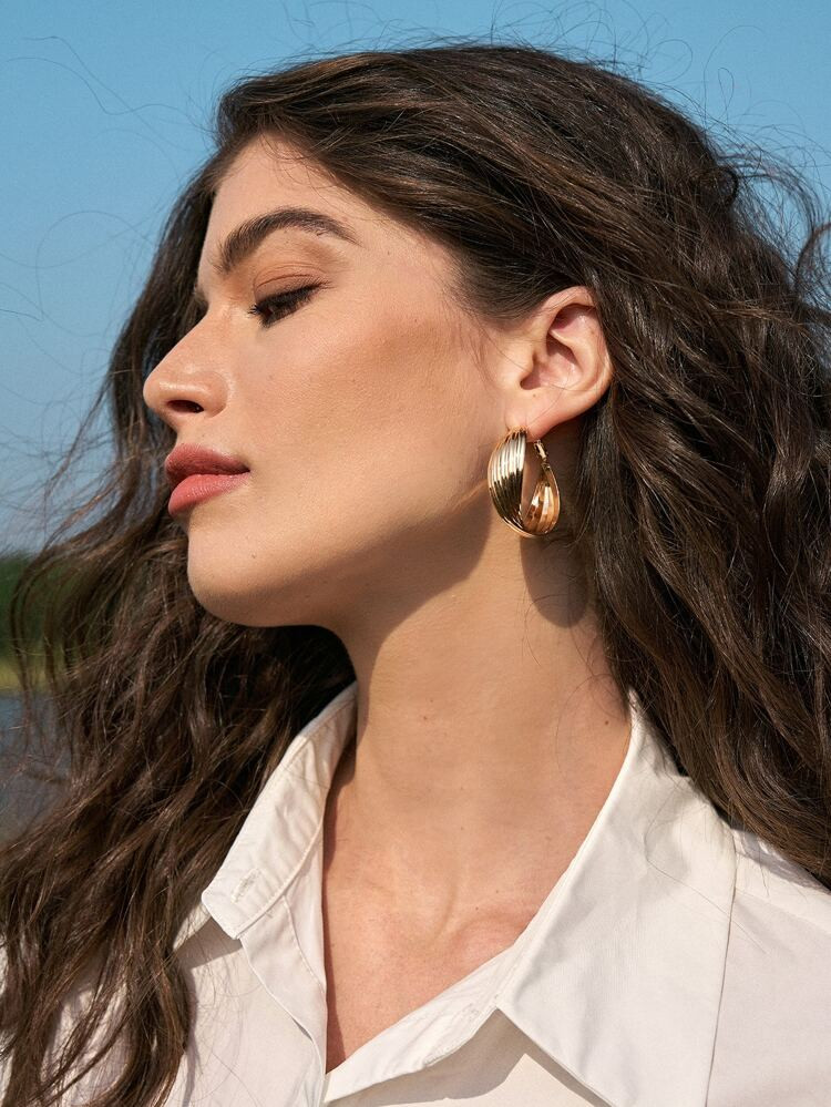 Chunky Hoop Earrings | SHEIN