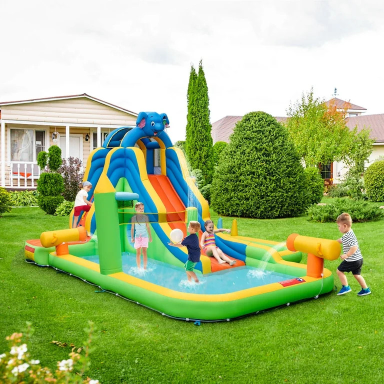 Infans Inflatable Water Slide Giant Water Park for Kids Backyard Fun without Blower | Walmart (US)