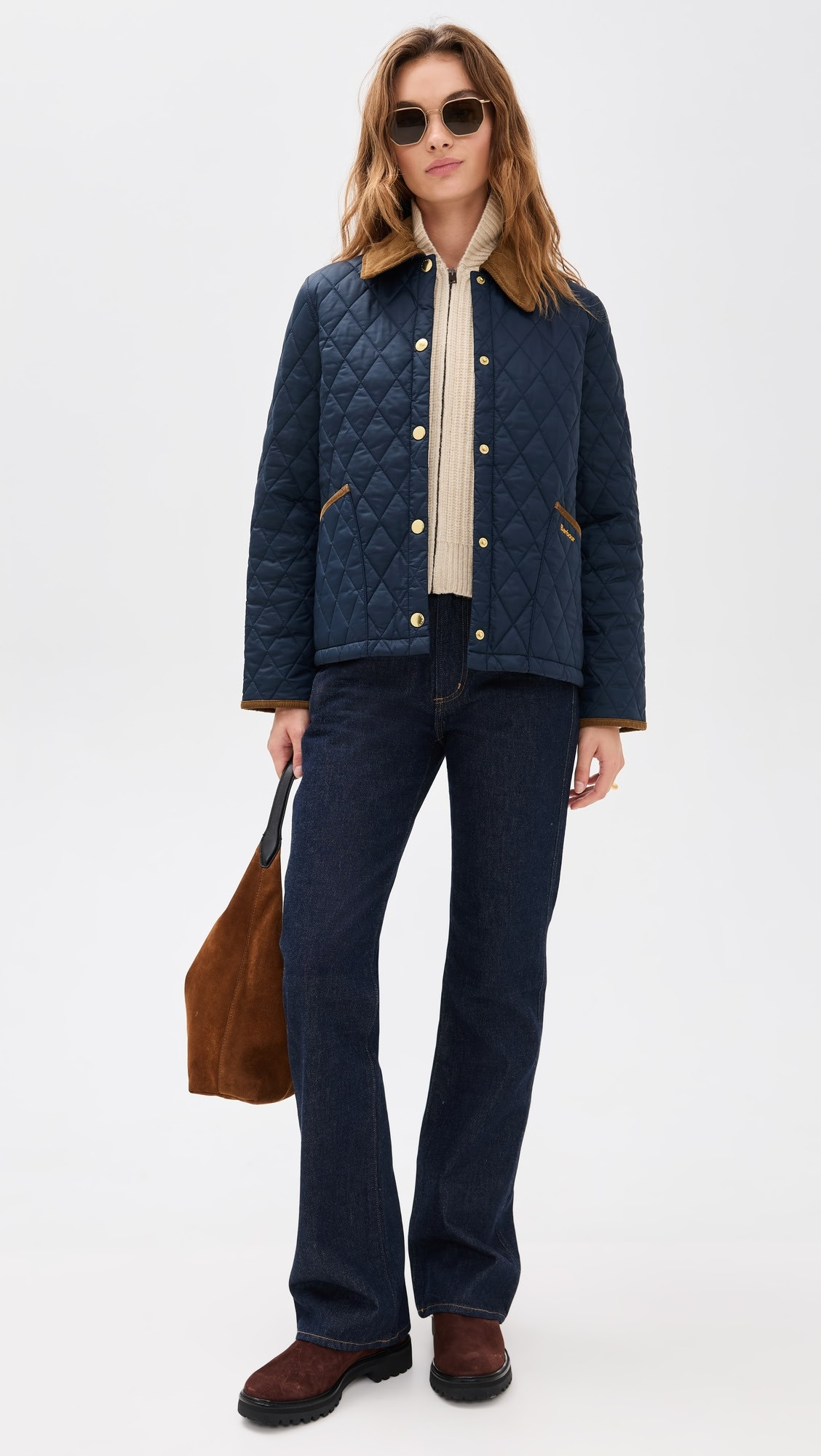 Icons Cropped Liddesdale Quilted Barn Jacket | Shopbop