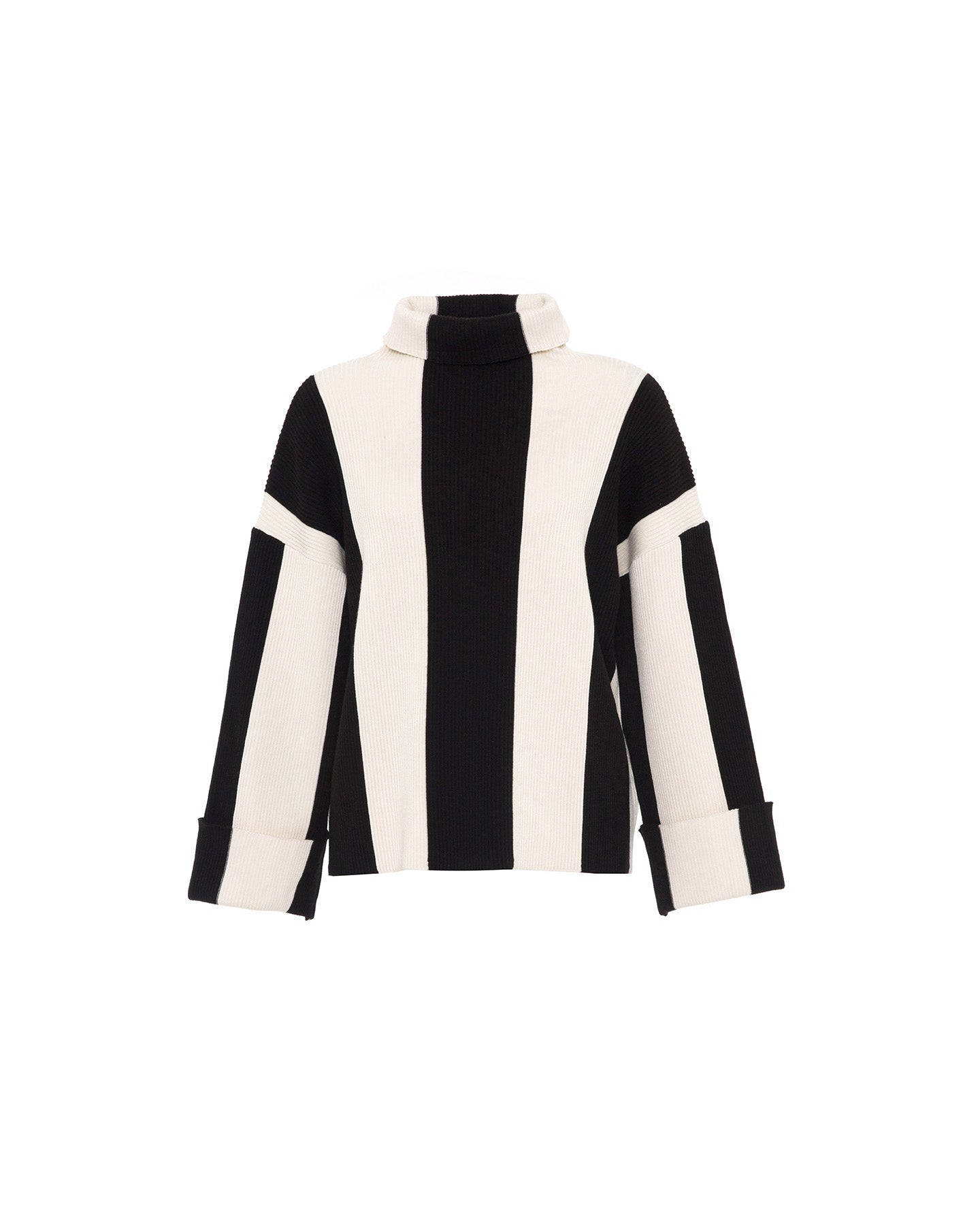 Minerra Knit Striped Mock Neck | Wolf & Badger