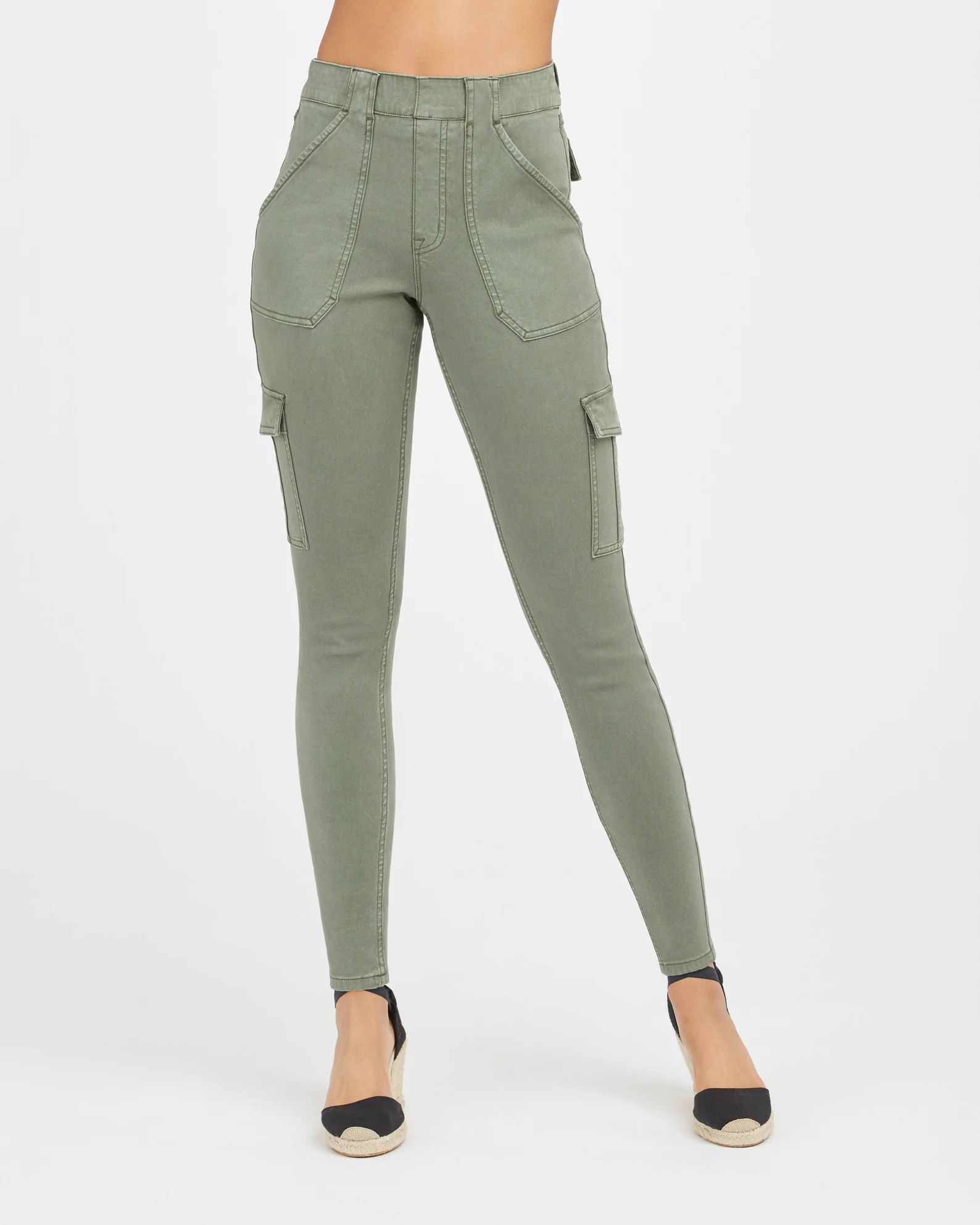 Stretch Twill Ankle Cargo Pant
       is
        $89.60
       was
        $128.00
       Availab... | Spanx