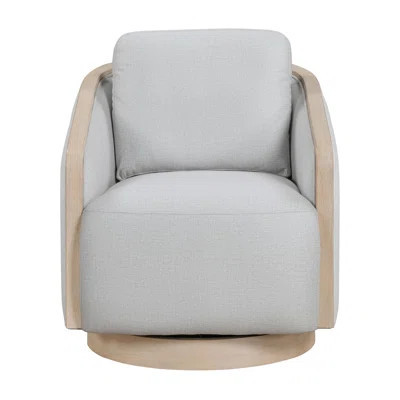 Luxury, Modern, Gray, Accent Chair, 360 - Degree Swivel Feature, High Density Foam, Reversible Back And Seat Cushions, Solid Wood Plywood Gray Modern | Wayfair North America