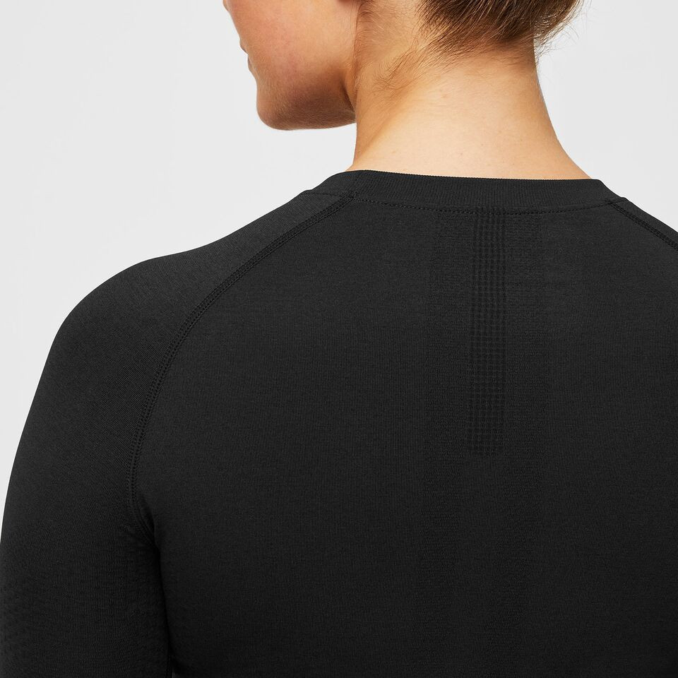 Women's Salta Seamless Longsleeve Underscrub - Black · FIGS | FIGS