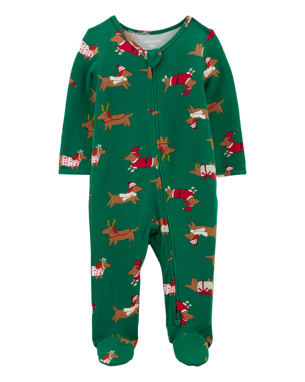 Baby Christmas Dog Zip-Up PurelySoft Sleep & Play Pajamas - Carter's | Carter's | Carter's Inc