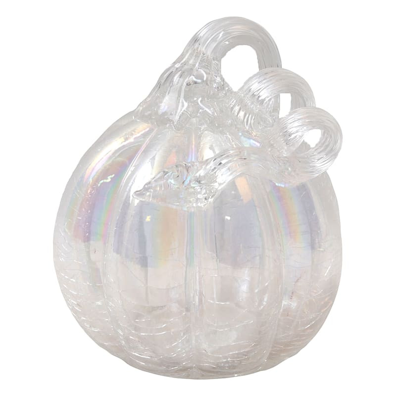 Clear Glass Pumpkin, 4.3" | At Home