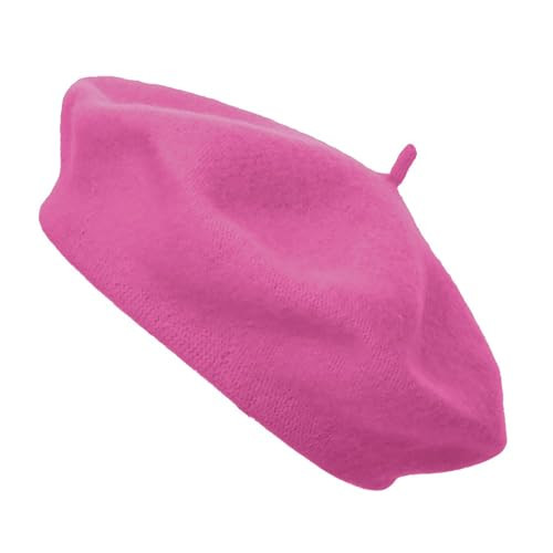TopTie Women Classic French Style Beret Artist Basque Beanie Hat-Hot Pink | Amazon (US)
