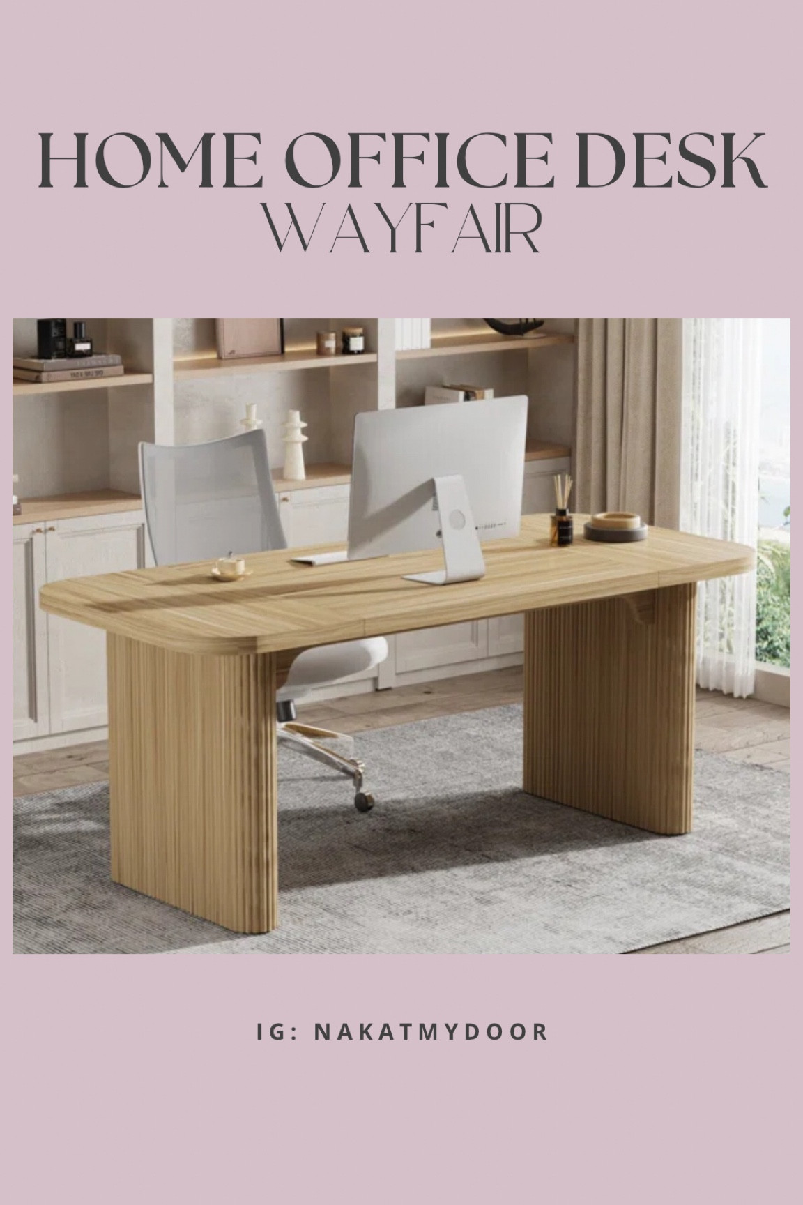 Girace 62.99'' W Modern Simple Executive Computer Desk with Engineered Wood Top and Legs

#LTKStyleTip #LTKSaleAlert #LTKHome