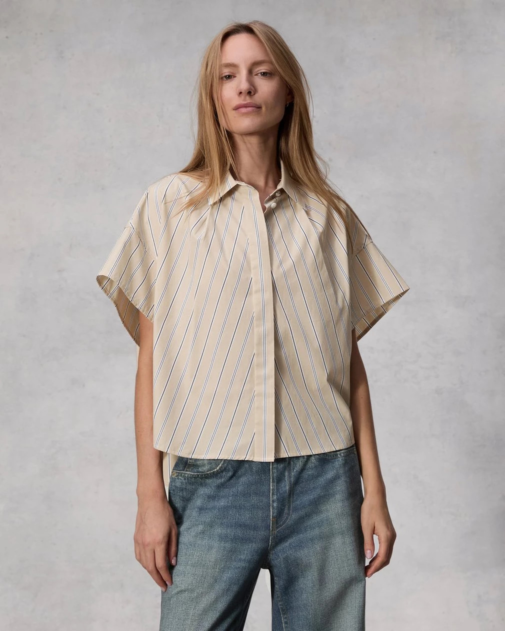 Martha Striped Cotton Poplin Shirt | rag & bone