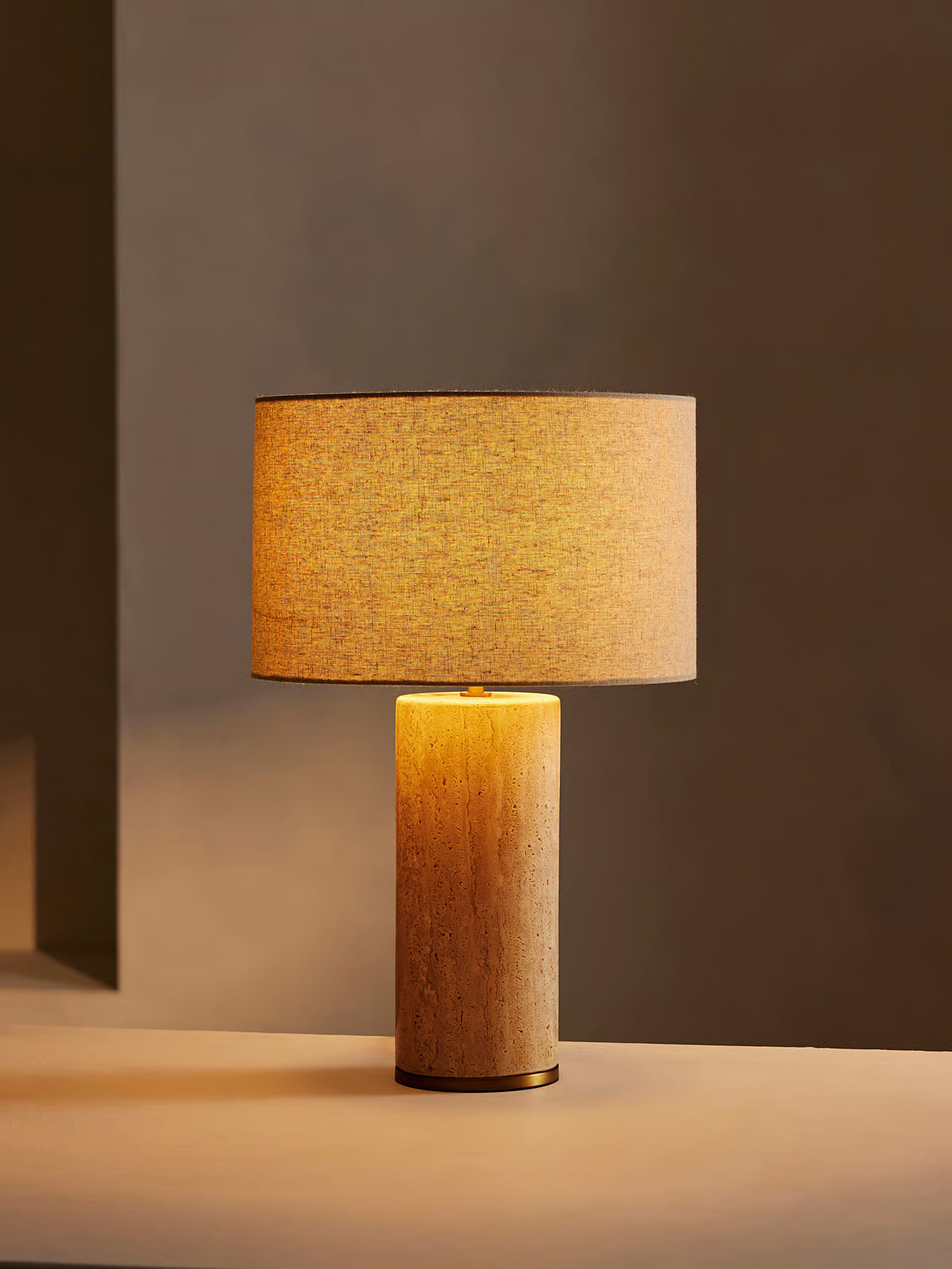 Remi Stone Table Lamp, Cream, US - Soho Home | Soho Home Ltd