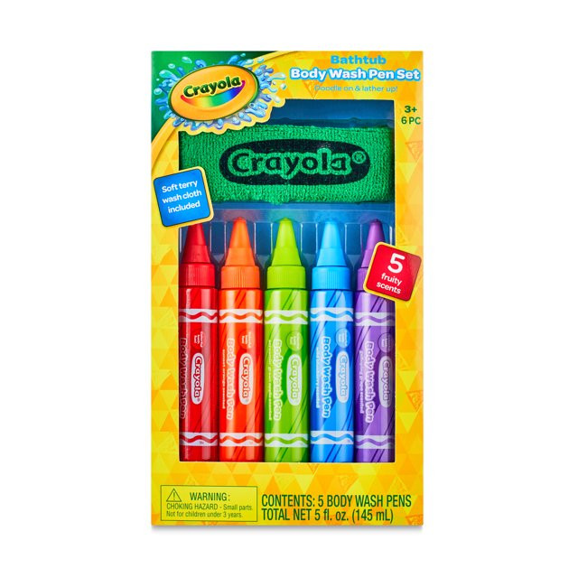 Crayola 6-Piece Bathtub Body Wash Pen Set | Walmart (US)