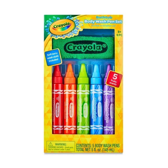 Crayola 6-Piece Bathtub Body Wash Pen Set | Walmart (US)