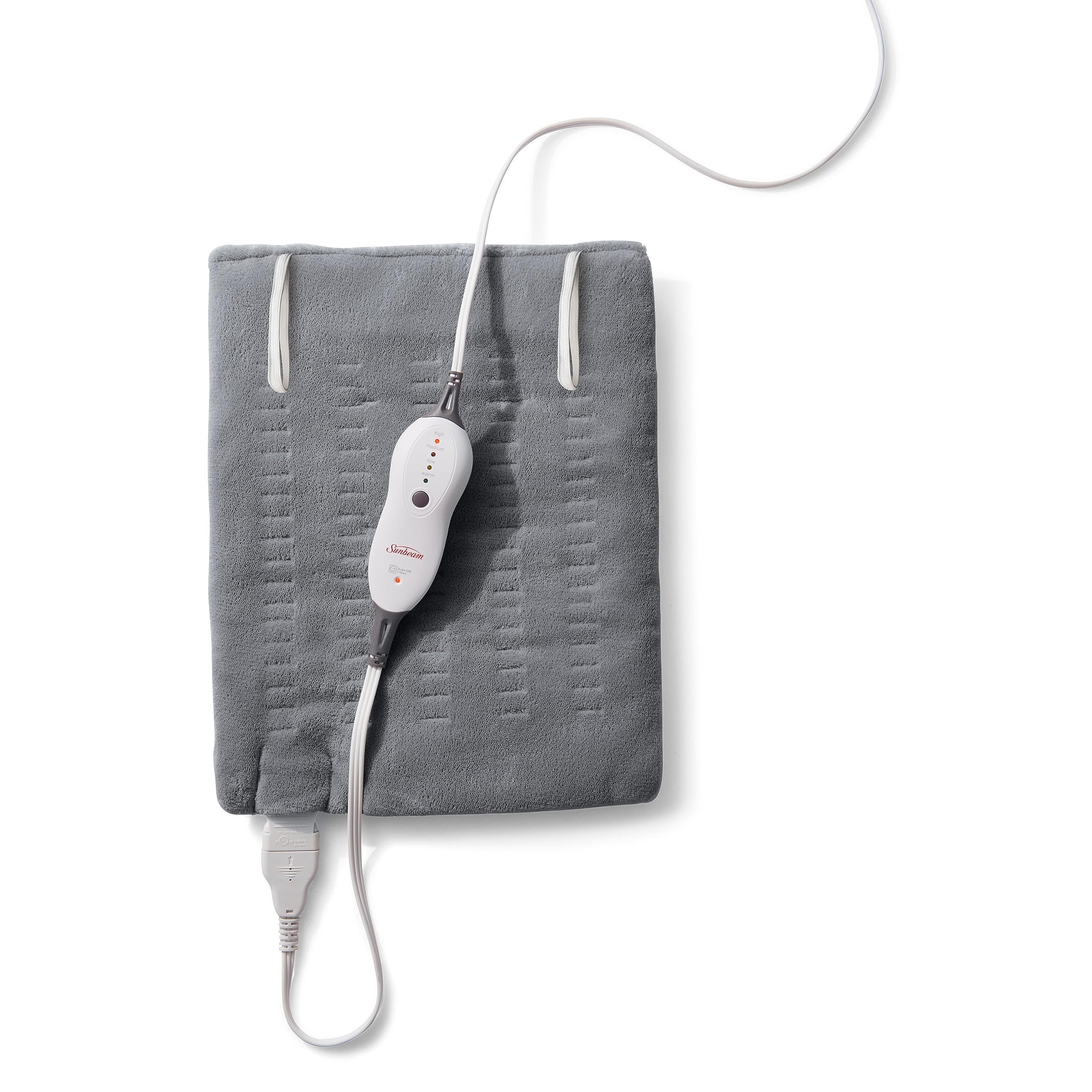 Sunbeam Premium Sunbeam Heating Pad with Compact Storage, Standard Size, Gray | Amazon (US)