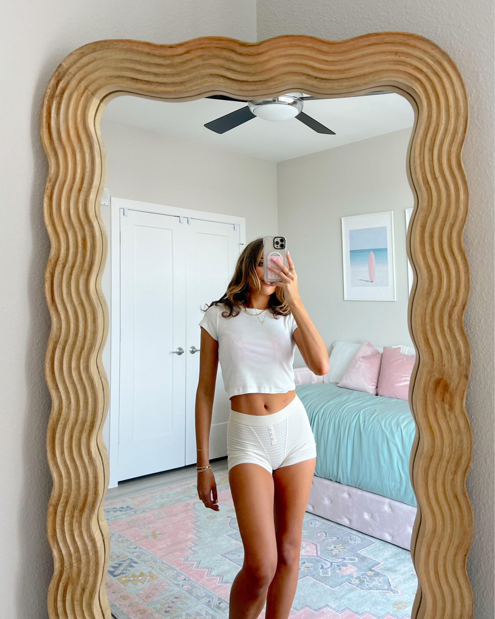 the cutest Aerie boxer shorts 🎀