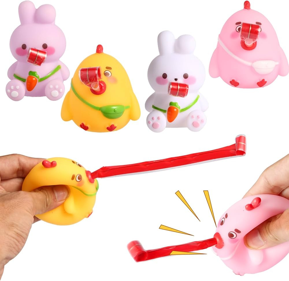 Easter Basket Stuffers for Kids,4 Pack Easter Tongue Out Toys Easter Gifts,Easter Egg Fillers for... | Amazon (US)