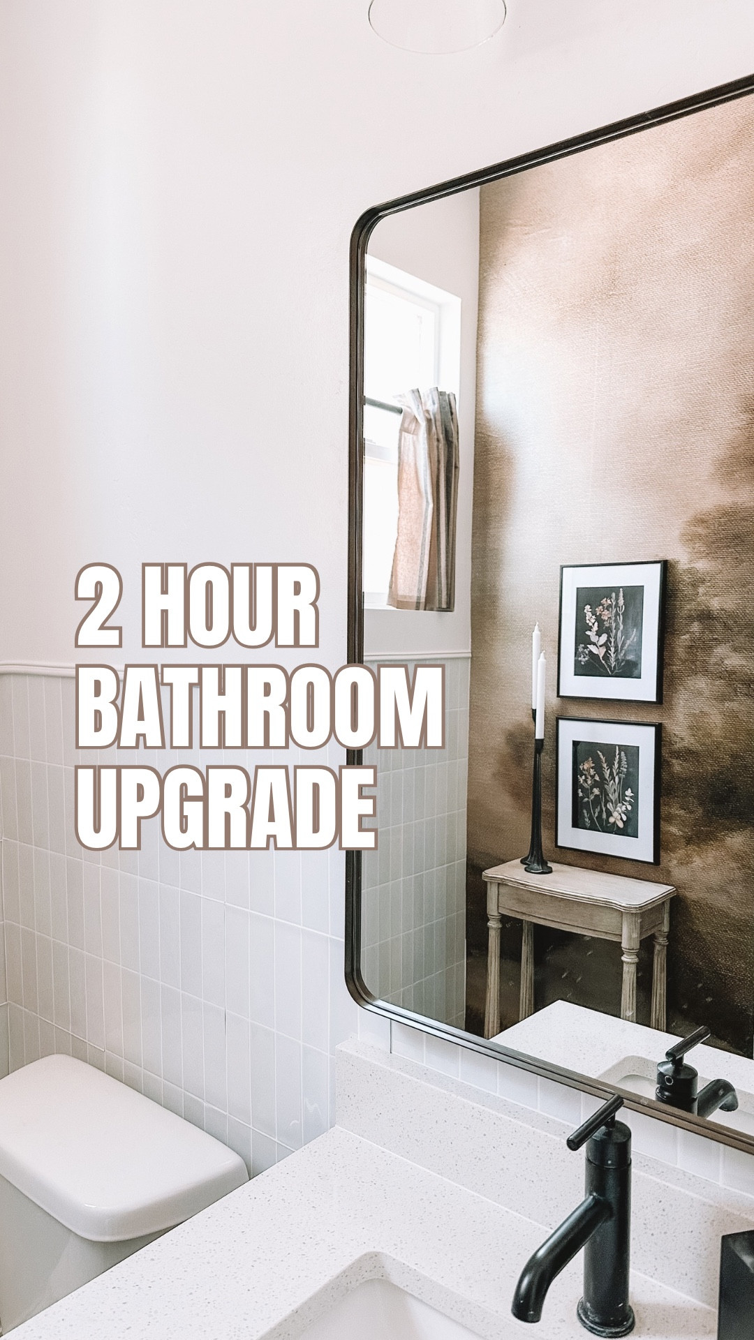 A 2 hour bathroom remodel...

#LTKHome