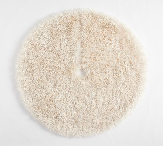 Luxe Faux Fur Tree Skirt | Pottery Barn (US)