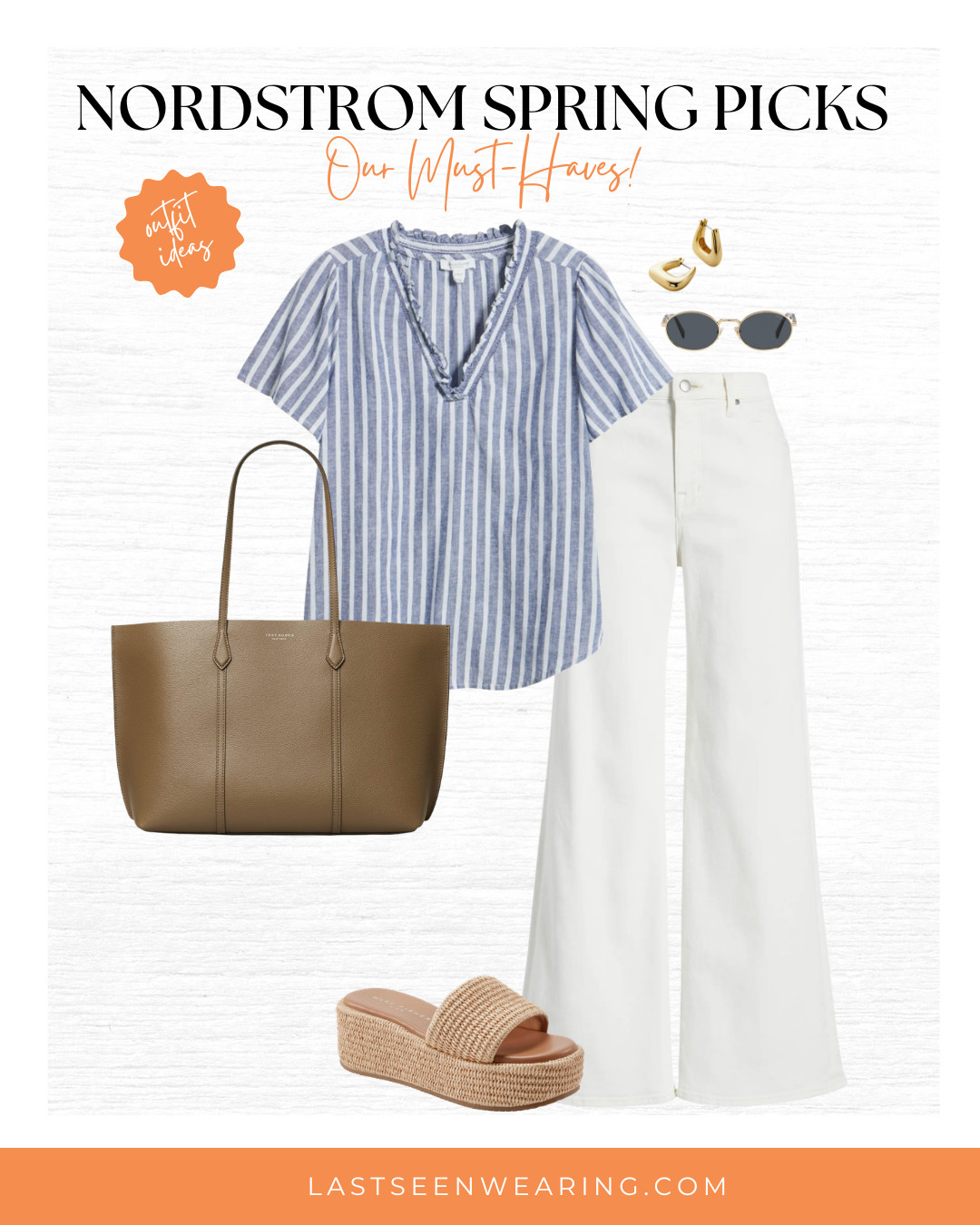 Such a cute spring look! This top was a LSW best seller. We love it!  

 #LTKootd #LTKSeasonal #LTKOver40