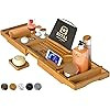 ROYAL CRAFT WOOD Luxury Bathtub Caddy Tray, One or Two Person Bath and Bed Tray, Bonus Free Soap ... | Amazon (US)