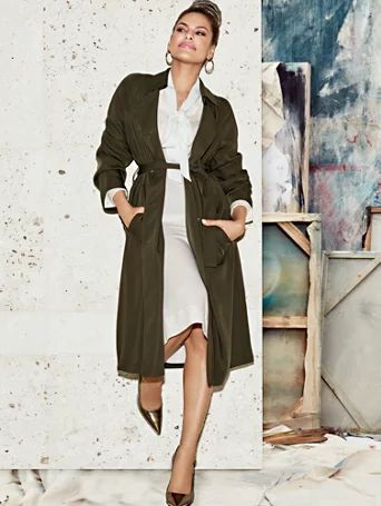 Eva Mendes Collection - Elena Trench Coat | New York & Company