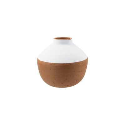 Azi Vase White Wide - Foreside Home and Garden | Target
