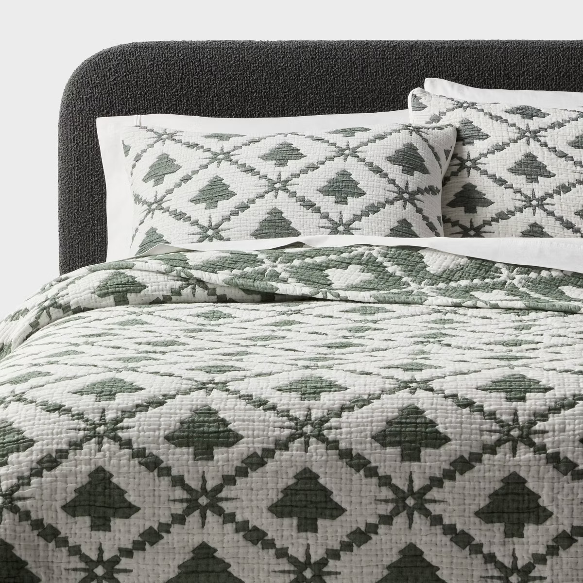 Holiday Matelasse Quilt Set Green - Threshold™ | Target