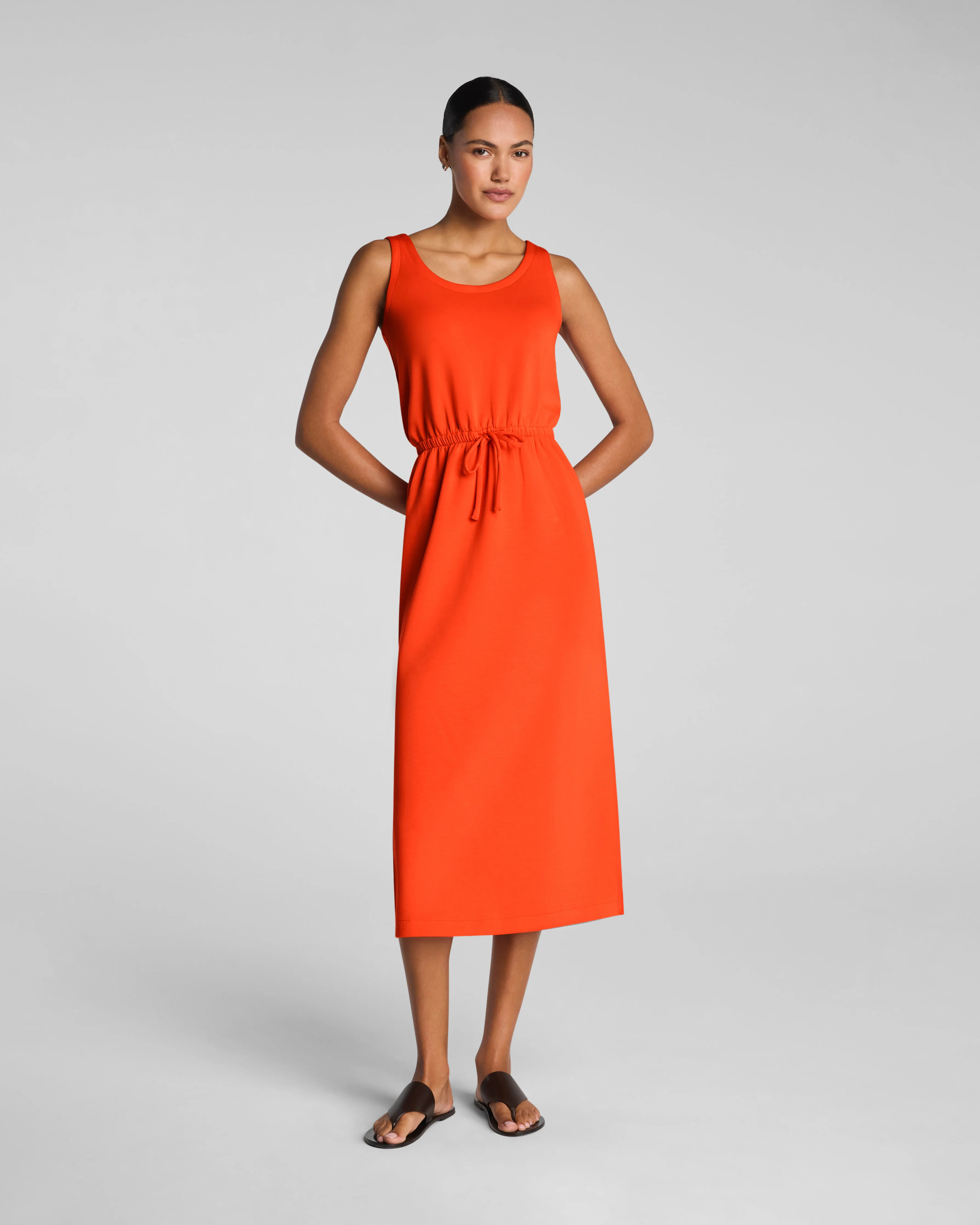 SPANX AirEssentials\u00ae Drawstring Maxi Tank Dress | Soft Maxi Dress | Spanx