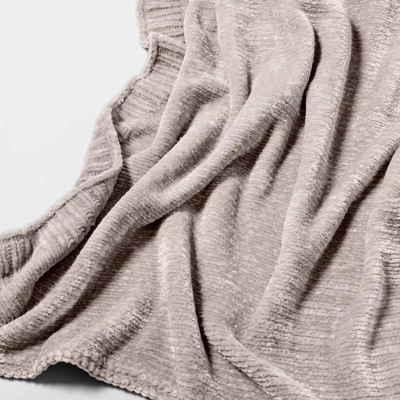 50"x60" Shiny Chenille Throw Blanket - Threshold™ | Target
