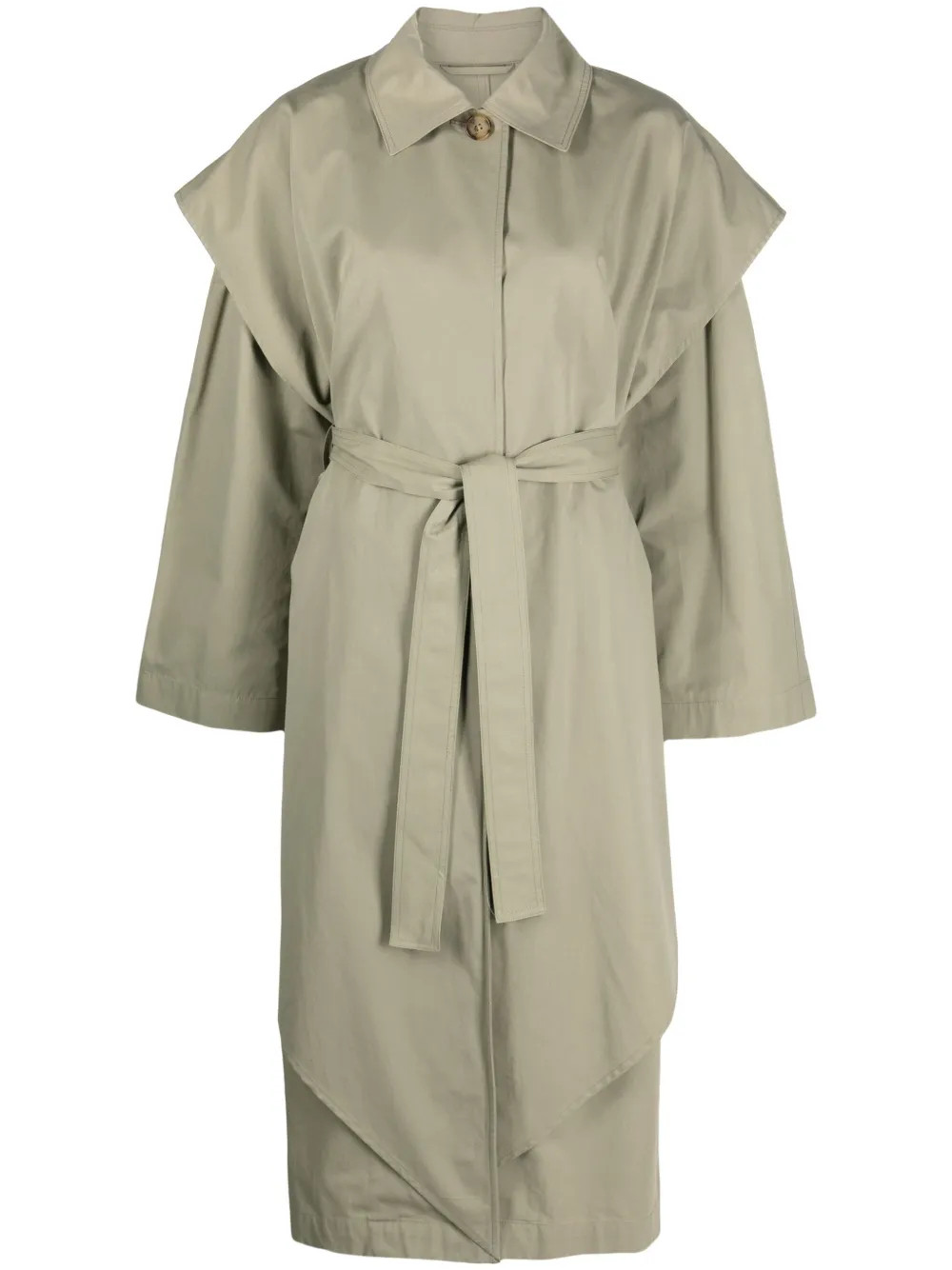 Drapierter Trenchcoat | Farfetch Global