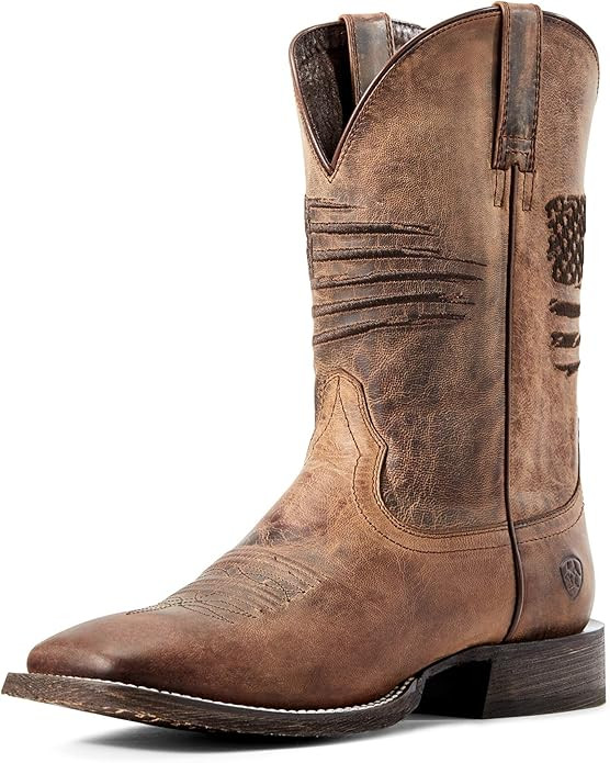 Ariat Circuit Patriot Western Boots - Men’s Leather Western Boot | Amazon (US)