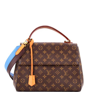 Louis Vuitton Cluny Top Handle Bag Monogram Canvas MM Blue 3993599 | Rebag