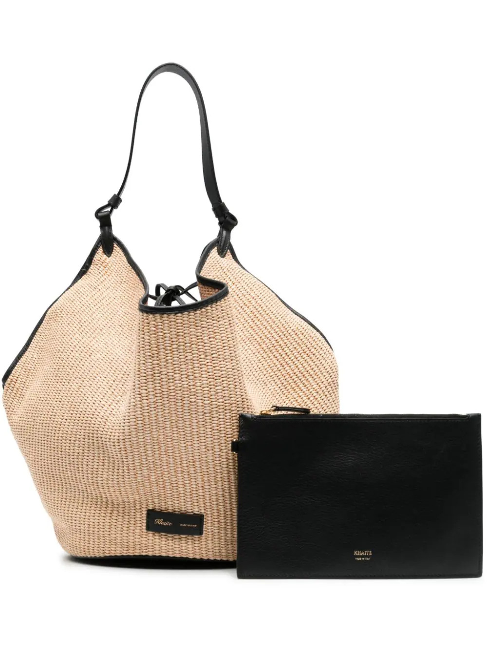 KHAITE Medium Lotus Raffia Tote Bag - Farfetch | Farfetch Global