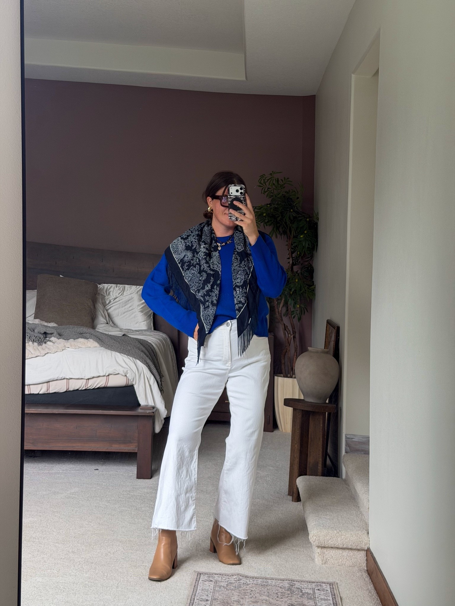 Teacher and work friendly fall outfit. Would be pretty for church and family photos too! 

From @Walmart 
Size large top and size 14 jeans @jcrew 

Midsize, size 12, size 14, mom style, curvy outfit, thick tummy approved, business casual, office style

#LTKMidsize #LTKWorkwear #LTKPlusSize Thanksgiving 2026