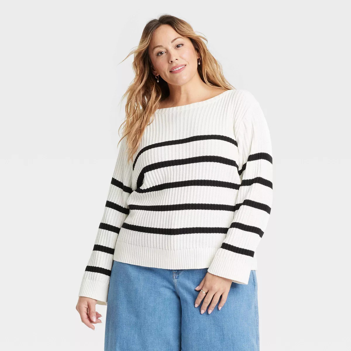 Women's Boat Neck Pullover Sweater - Ava & Viv™ | Target