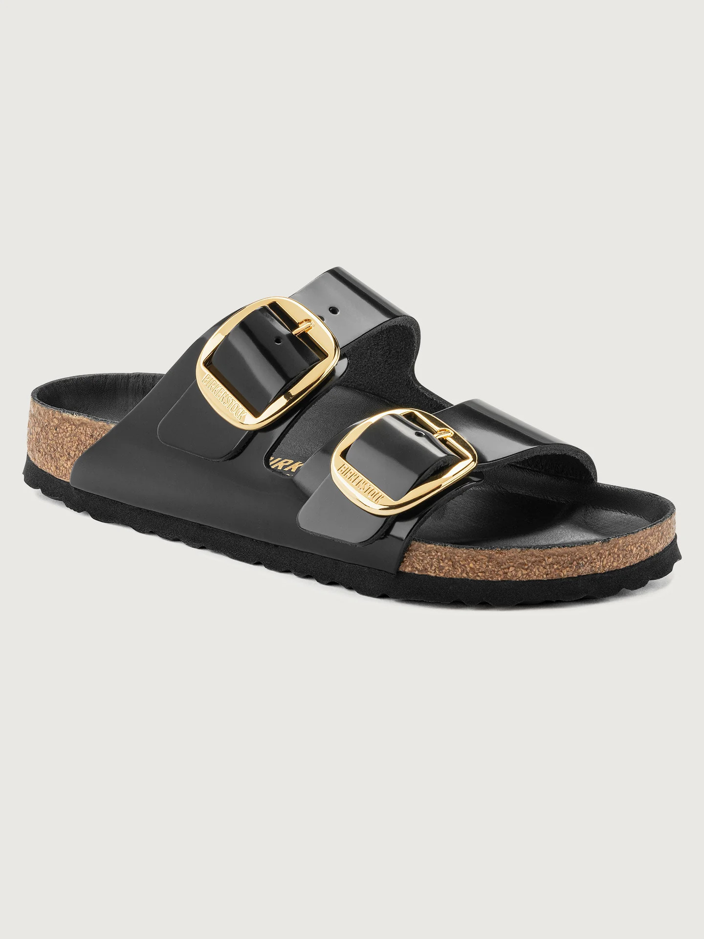 Birkenstock Arizona Big Buckle - High Shine Black Leather - Size 36 | Carbon38