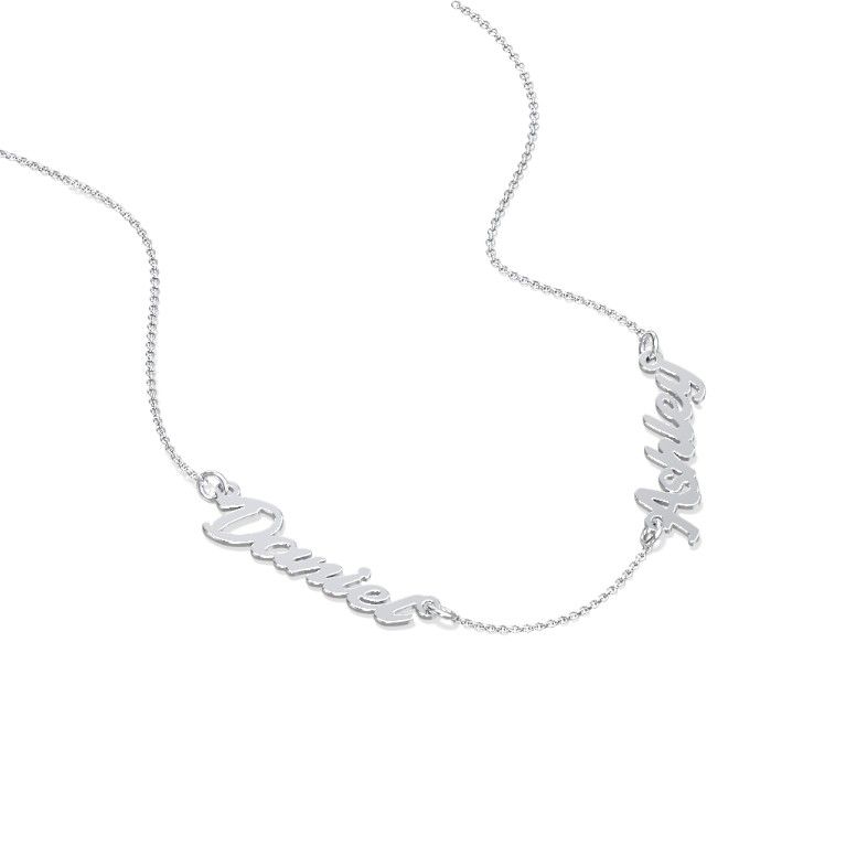 Dainty Personalized Two Name Necklace | Jewlr