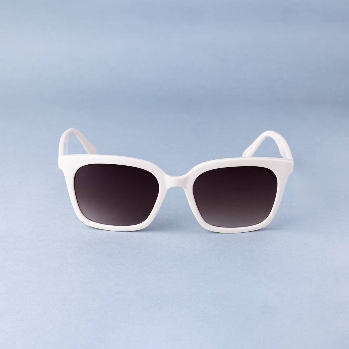Women's Classic Preppy Square Sunglasses - Shade & Shore™ Cream | Target