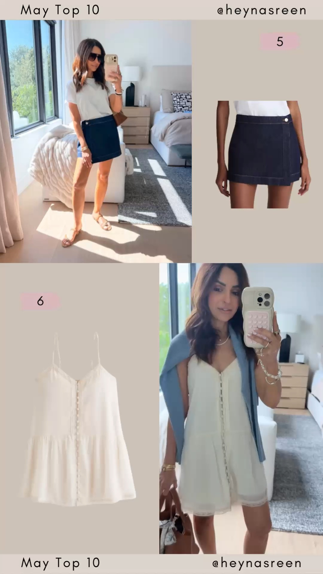 May Top 10:
#5: Madewell skort, so fun for summer! 
#6: Abercrombie dress