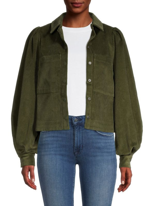 ​Cord Boxy Shirt Jacket | Saks Fifth Avenue OFF 5TH