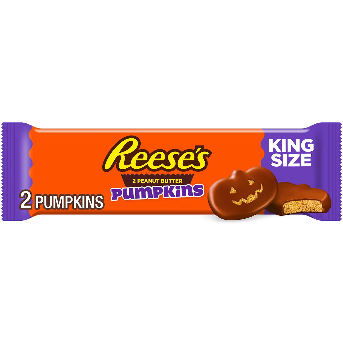 Reese's Peanut Butter Milk Chocolate Pumpkin Halloween Candy King Size - 2.4oz | Target