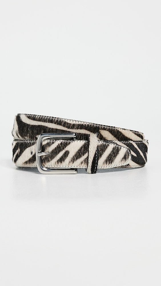 Classic Pony Hair Leather Belt | Shopbop