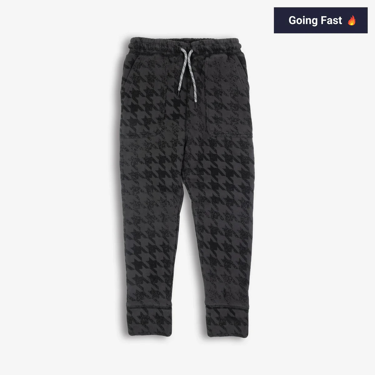 Rest Day Sweatpants | Black Houndstooth | Appaman Children's Clothing